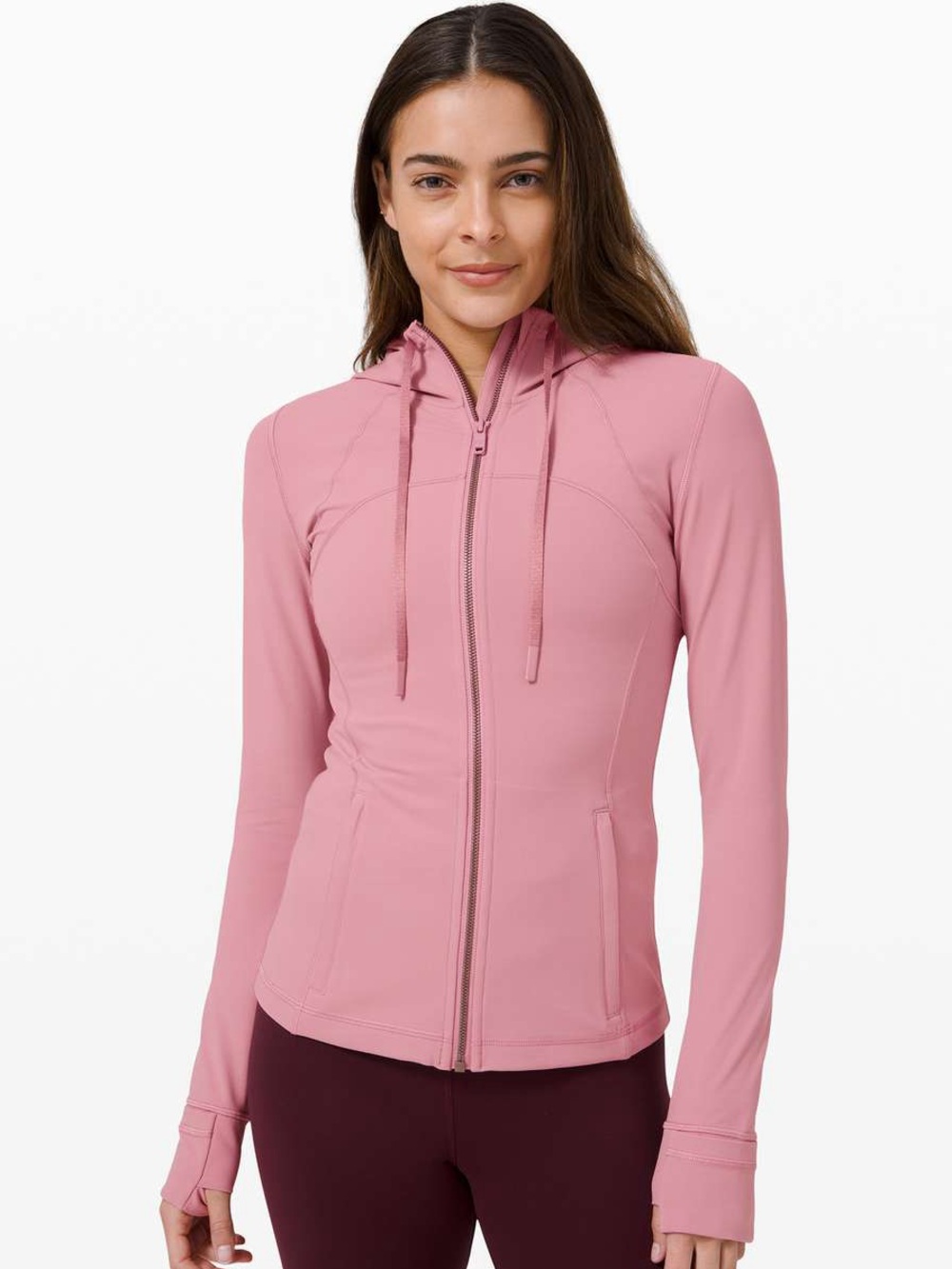 Lululemon Hooded Define Jacket Nulu Pink Taupe Size 4
